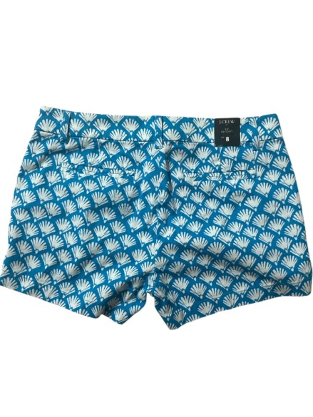 J. Crew Chino Patterned Shorts. 3.5” Short. Size 8. Vibrant. Pockets. NWT - Picture 2 of 4
